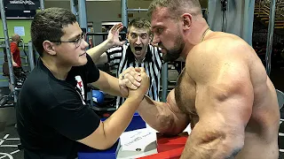 SCHOOLBOY VS KIRILL SARYCHEV | ARM WRESTLING 2023