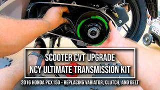 WRENCH: Honda PCX150 CVT Upgrade with NCY Super Transmission Kit