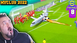 RAKİP KALE ÖNÜNE UÇAK ÇEKTİ! ⚽ RONALDO UÇUYOR! | PES 2022 (Efootball 2022) RÜYA TAKIM #8