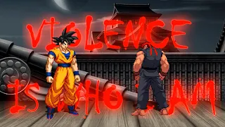 GOKU vs EVIL RYU - High Level Insane Fight!