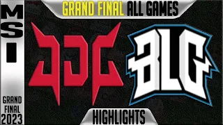 JDG vs BLG Highlights ALL GAMES | MSI 2023 GRAND FINAL Day 12 | JDG Esports vs Bilibili