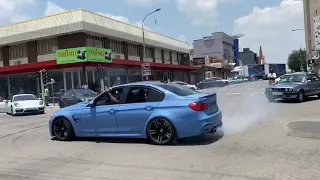 F80 m3 donuts at crazy meet