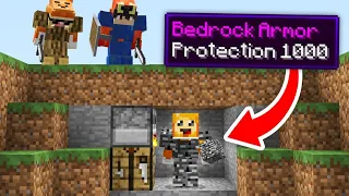 minecraft manhunt but you can CRAFT ARMOR out of any BLOCKS