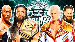 ROMAN REIGNS & ROCK VS CODY RHODES & SETH ROLLINS ll WRESTLEMANIA XL ll WWE2K23