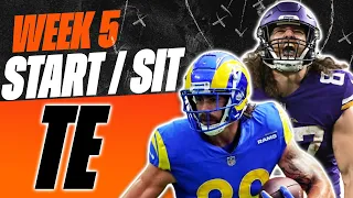 2023 Fantasy Football - MUST Start or Sit Week 5 Tight Ends - Every Match Up!!!