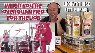 Drum Teacher Reacts: Drummer Smashed by Cross - Worship Fail | When you're overqualified for the job