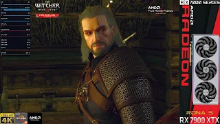 AMD Fluid Motion Frames Witcher 3 Ray Tracing Ultra FSR 4K | RX 7900 XTX | R9 7950X 3D