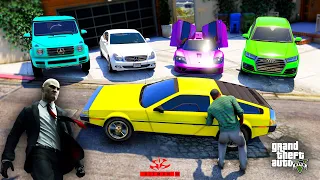 GTA 5 - Stealing Hitman All Vehicles With Franklin| Franklin Becomes Hitman! | (Real Life Cars)