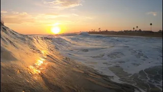 Raw POV Bodyboarding WEDGE // Third Day Of HURRICANE FRANK SUNSET Session