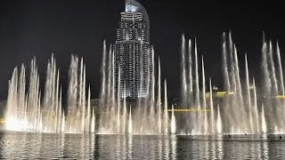 Dubai dancing fountain - Celine Dion & Andrea Bocelli - The Prayer 🎶