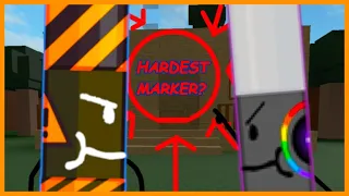 What is the HARDEST DC Marker in Find The Markers? | Roblox #FindTheMarkers ( Difficulty Chart )