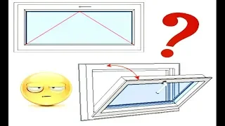 Как открыть полностью откидную, фрамужную створку