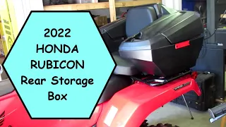1005 2022 Honda Rubicon Storage Box. It has the high up break and running light on it.