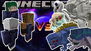 MAKI, INUMAKI, AND MECHAMARU VS TEAM CURSED SPIRITS - MINECRAFT 1.16.5 (MOB BATTLE)