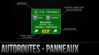 Comprendre les panneaux d'autoroute