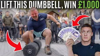 Lift this dumbbell, WIN £1,000!!