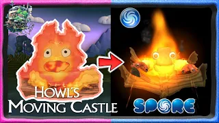 Spore x Howl's Moving Castle #1: Calcifer | Creating Characters in Spore | Anime 3D Model | Ghibli