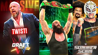 MASSIVE TWIST! In Draft NIGHT 2 🔥 | Braun Strowman STILL CHAMPION 🤣, Rey Mysterio vs Carlito | WWE