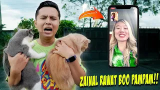 ZAINAL RAWAT BOO DAN PAM PAM KUCING SENDIRIAN!! MALAH SEMUA KABUR!!