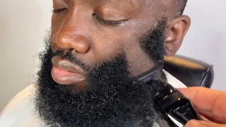 ASMR: shaving a beard off
