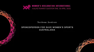 Nerissa Scott about Save Women's Sports Australasia