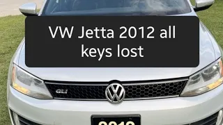 VW 2012 Jetta all keys lost