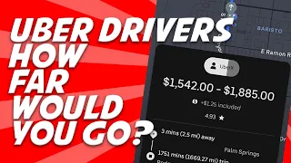 Uber Drivers How FAR Would You Drive For A Long Trip??
