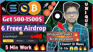 😱😱Get Free 500-1500$ | Crypto Free Airdrop| Earn Money Online | Make Money Online