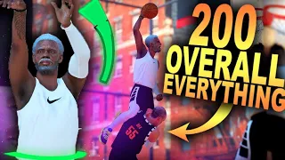 UNCLE DREW Has a 200 OVERALL Everything Cheat.. Full Court 3's! CRAZY Ankle Breaker INJURY!