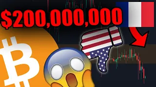 LE GOUVERNEMENT DES USA EST EN TRAIN DE DUMPER $200 MILLIONS EN BITCOIN - Il leur reste 1 milliard..