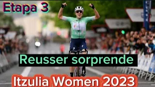 Itzulia Women 2023 •Etapa 3• Victoria de Marlen Reusser y Campeona GC