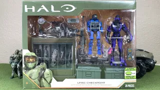 World Of Halo UNSC Checkpoint with Spartan Gungnir and Elite Review