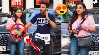 Waist Touching With Twist Prank On Cute Girl’s 😜| Fist Time In India 🔥| T Rajnish Prank