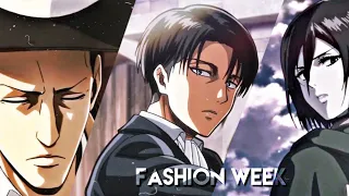 Fashion Week - [Attack On Titan] Levi, Kenny, Mikasa | The Ackermans