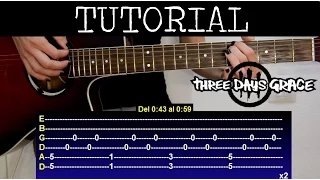 Cómo tocar Get out alive de Three days grace (Tutorial guitarra) / How to play