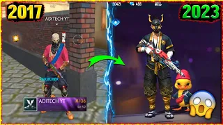 FREE FIRE PLAYERS 2017 VS 2023⚡ - ADITECH Old vs New