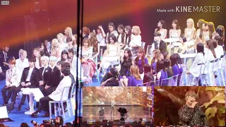 Twice Itzy Pentagon Izone React to TXT Crown @ MGMA 190801