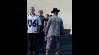 Hilarious! Drill Sergeant yells at some recruits. preparing them for basic training