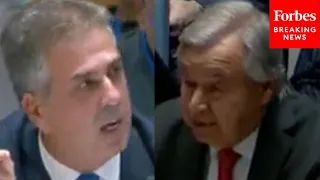 Israeli FM Rips UN Secretary-General To His Face: 'In What World Do You Live?'