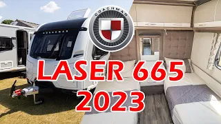 Coachman Laser 665 2023 NEW Caravan Model - Full Walkthrough Demonstration