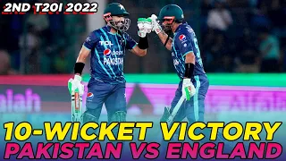 10 Wicket Victory | Babar & Rizwan's Unbeaten Knock vs England | 2nd T20I 2022 | PCB | MU2A