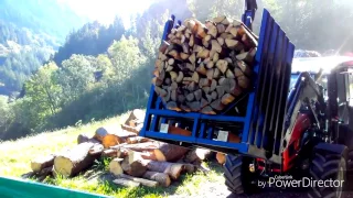 Holzbündel schneiden (Eigenbau)