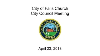 City Council Meeting - April 23, 2018: FY2019 Budget and CIP Adoption