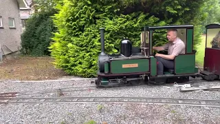 Betws-y-Coed miniature railway 15” gauge steam train Gwion Bach Snowdonia Wales