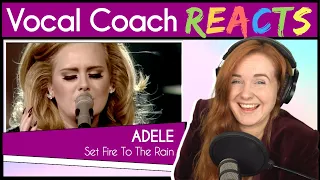 Vocal Coach reacts to Adele - Set Fire To The Rain (Live at The Royal Albert Hall)