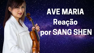 🔔🎻 DIMASH. AVE MARIA. Reação do professor de SANG SHEN na aula de violino