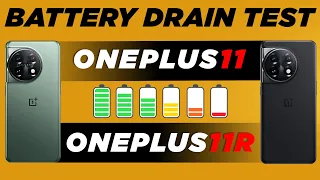 OnePlus 11R 5G vs OnePlus 11 5G | Battery Drain Test Comparison | Which one to buy?🤔