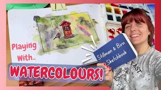 Paint With Me! 🎨 Granulating Watercolours In My Stillman & Birn Sketchbook