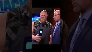 Brock Lesnar breaks his flip phone !!