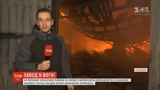 Пожежа на Київщині: спалахнув завод із виготовлення бронежилетів та армійських шоломів